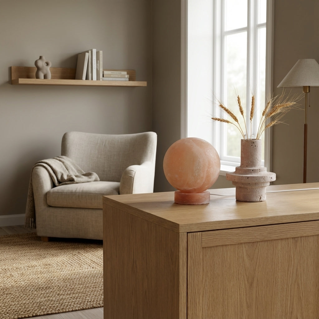 Moderne bordlampe i sten (ID59)