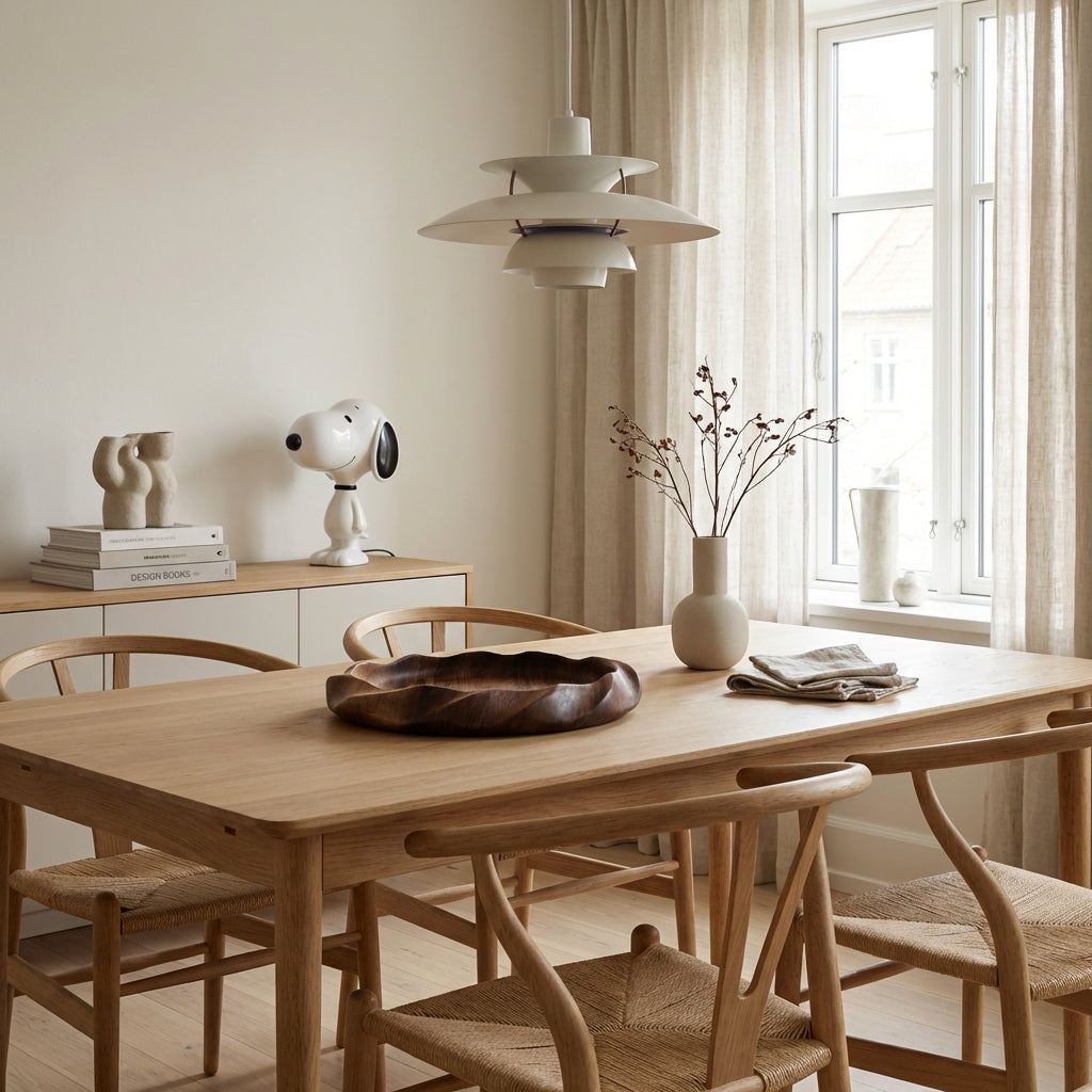 Moderne skål i teaktræ (ID132)