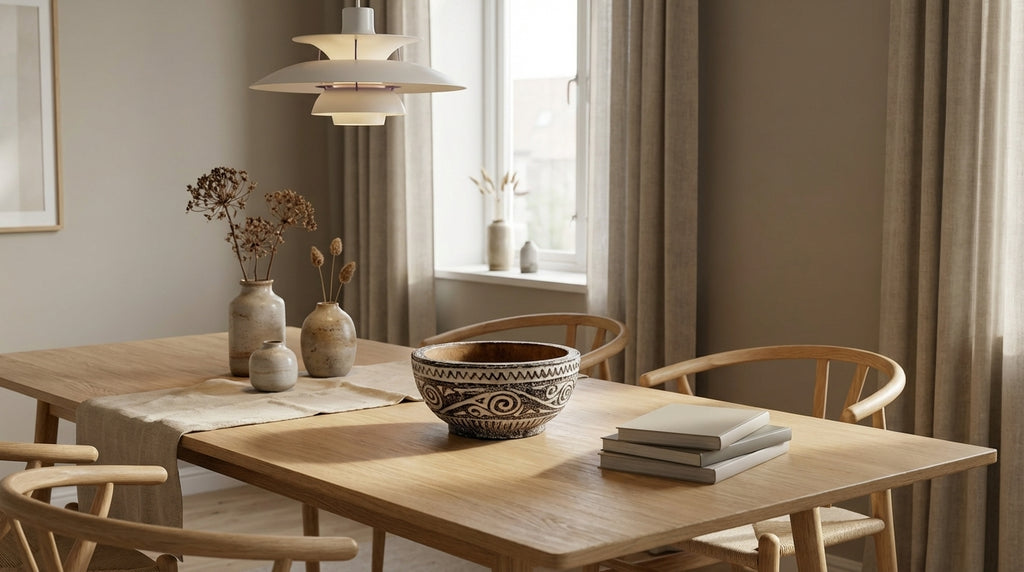 Træskål i tribal-stil (ID254)