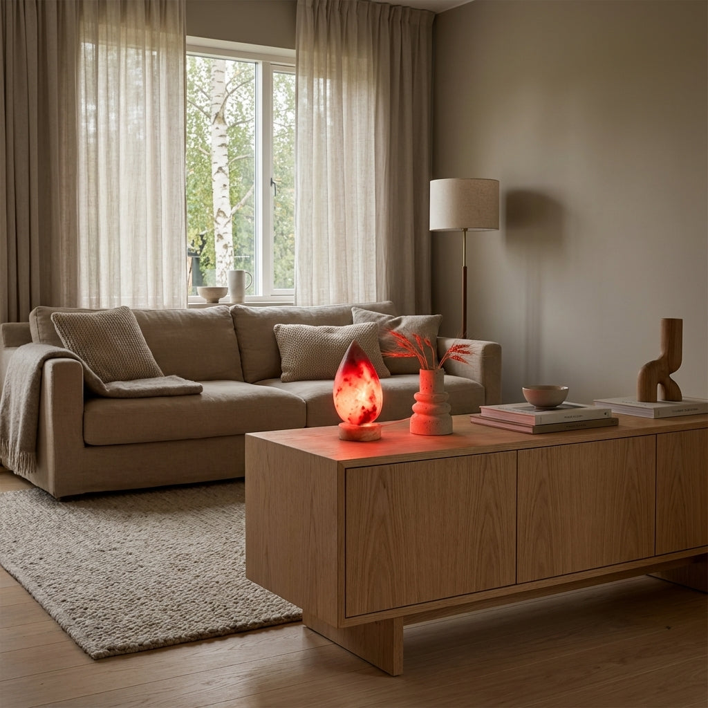 Moderne bordlampe i sten (ID64)