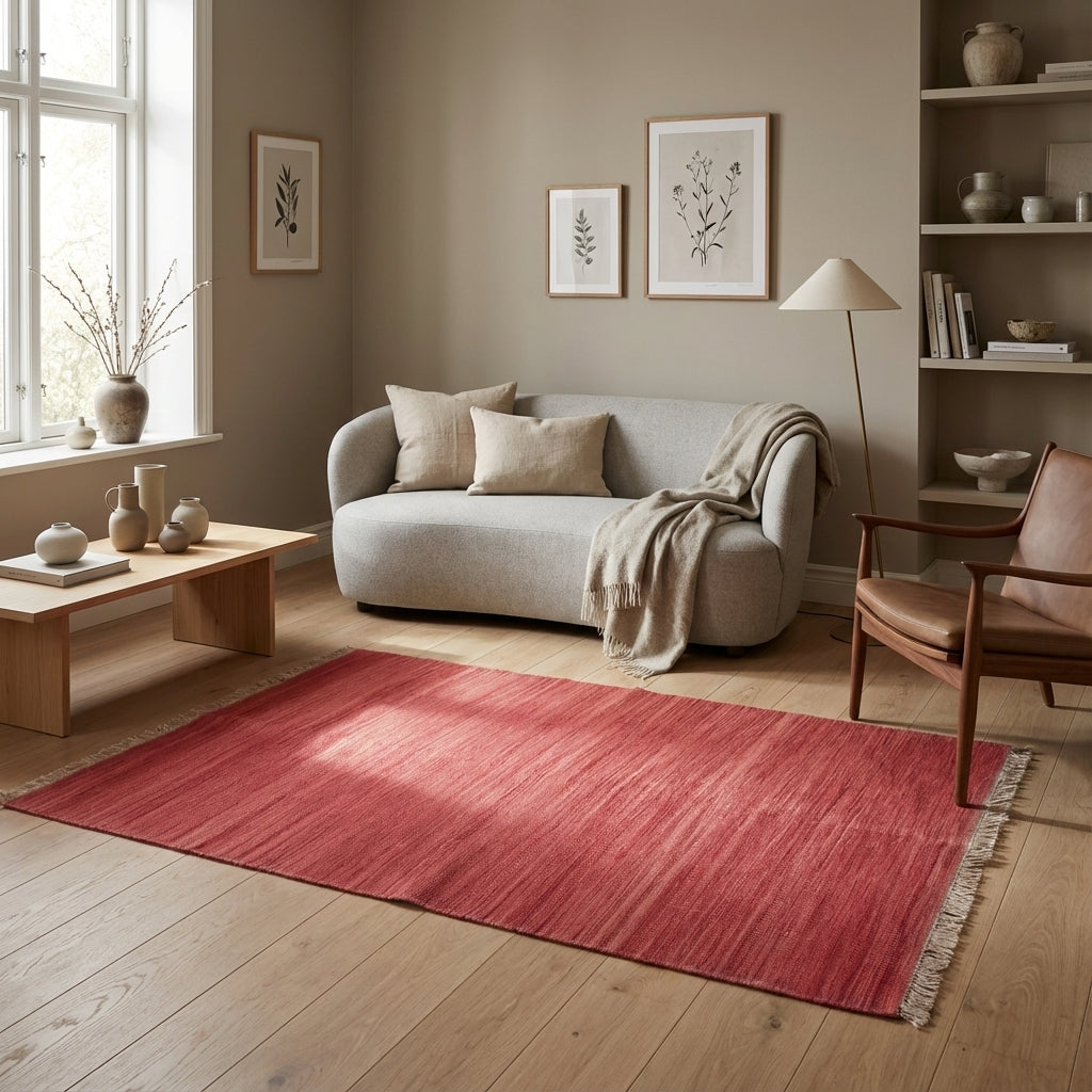 Kelim tæppe – Moderne Uld & Garn Fladvævet (ID304)