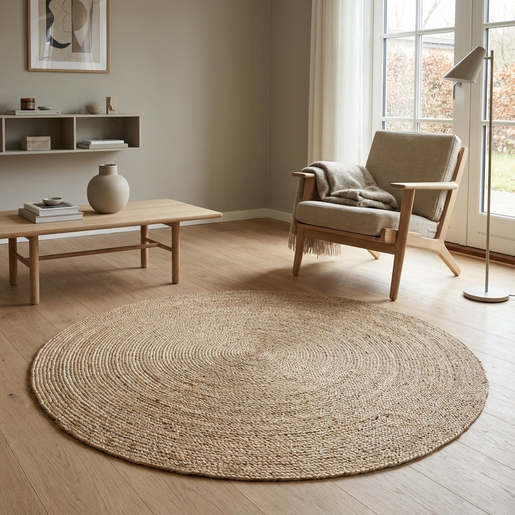 Rund flettet dækkeserviet (ID264)