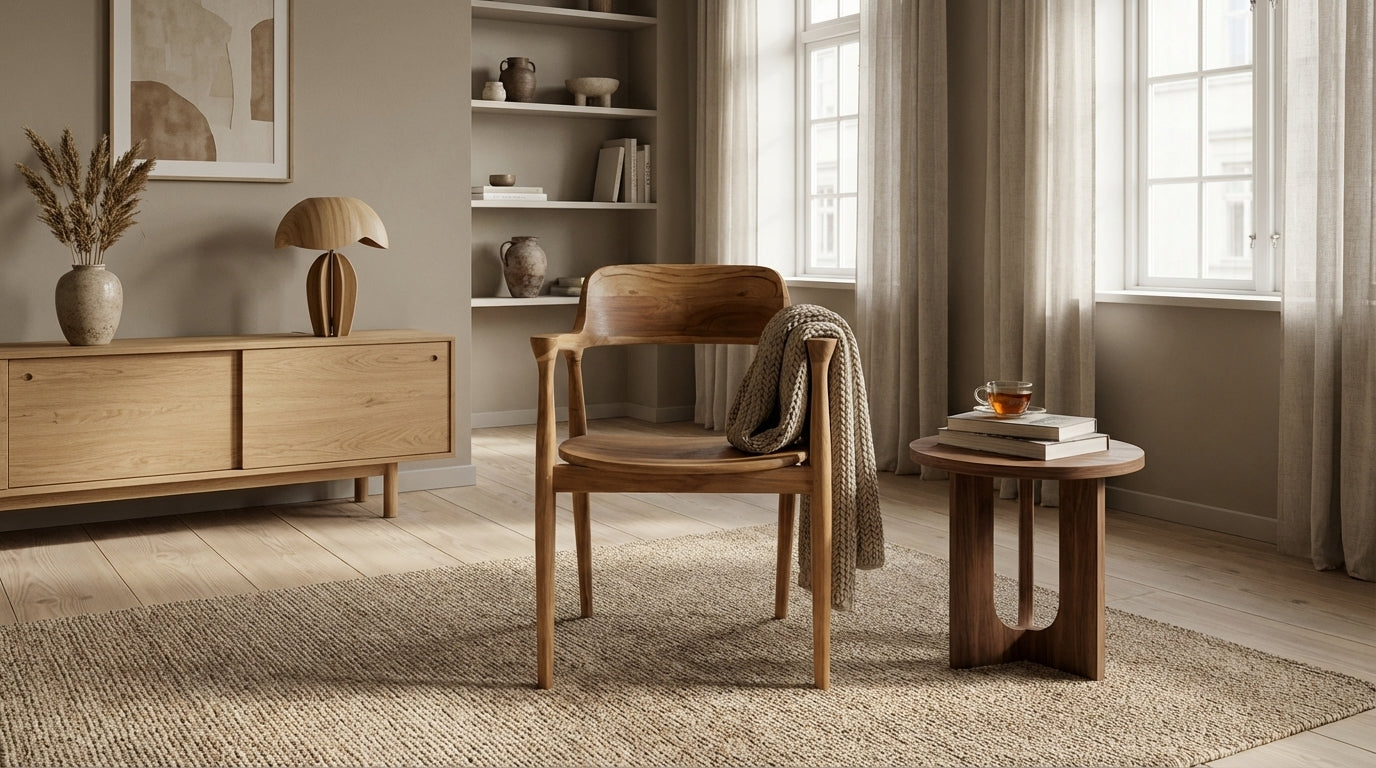 Lænestol i massivt træ (ID241)