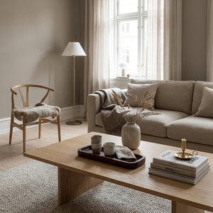 Moderne serveringsbakke i teaktræ (ID145)