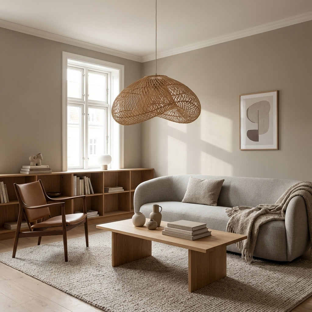 Buet bambuslampe (ID250)