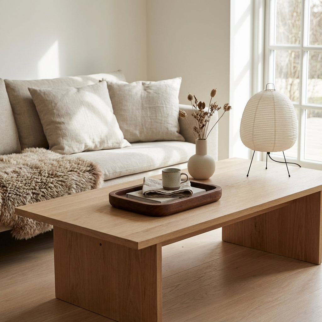 Moderne serveringsbakke i teaktræ (ID142)