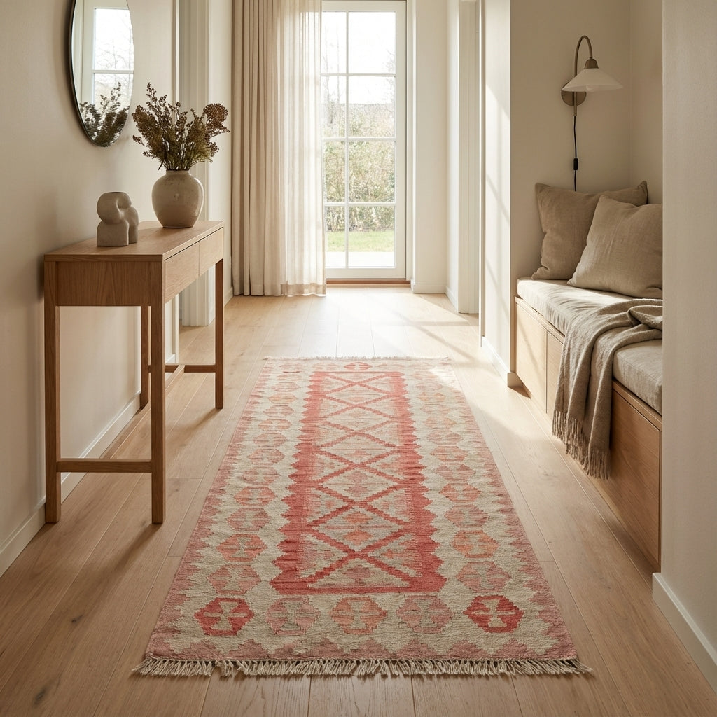 Håndvævet afghansk kelim-tæppe (ID46)