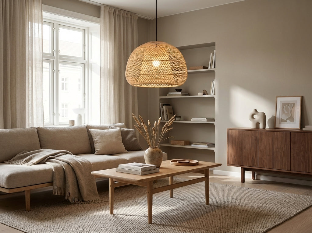 Klokkeformet bambuslampe (ID272)