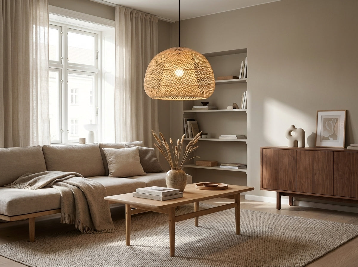 Klokkeformet bambuslampe (ID272)