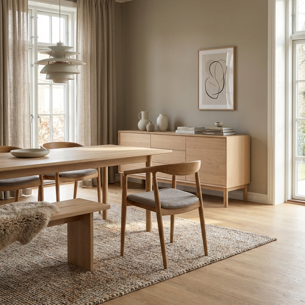 Lænestol med stofsæde (ID244)