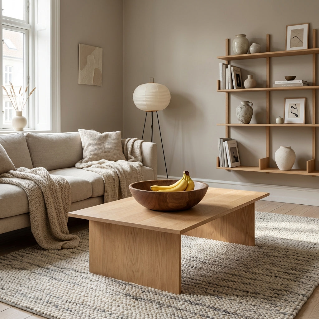 Moderne skål i teaktræ (ID128)