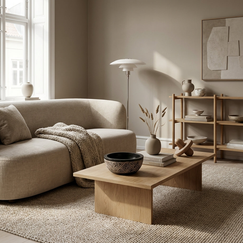 Sort geometrisk skål (ID260)