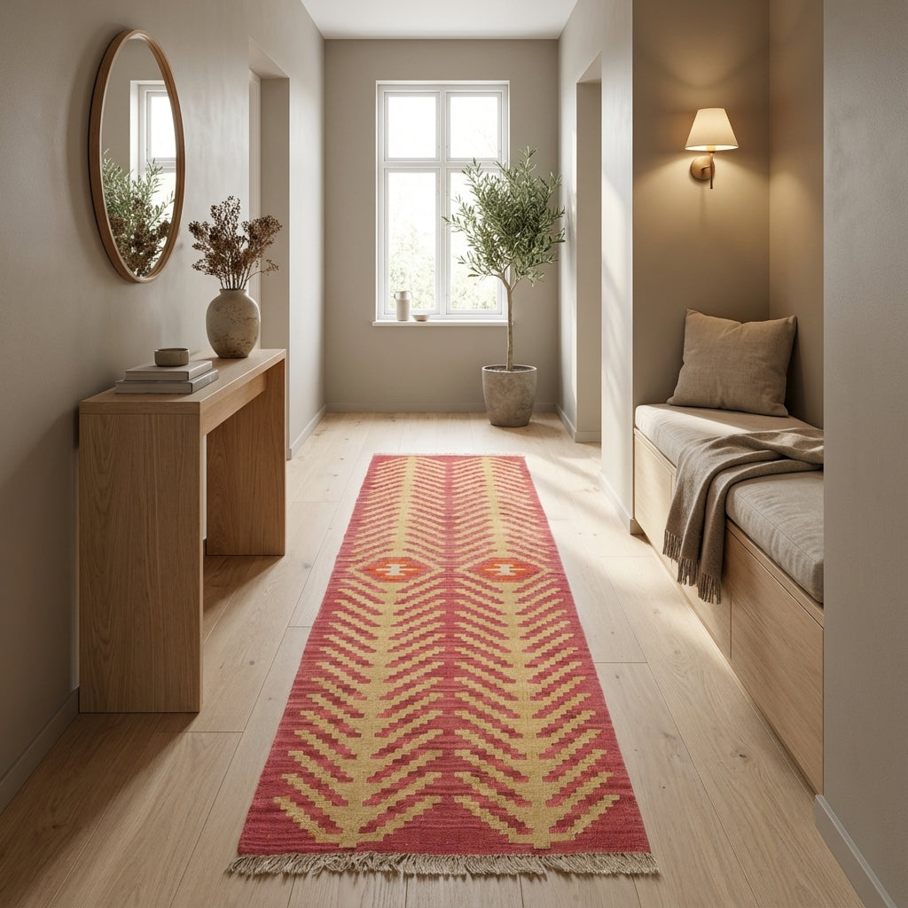 Håndvævet afghansk kelim-tæppe (ID20)