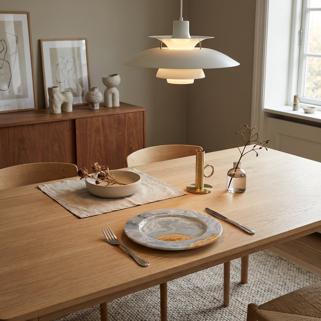 Moderne tallerken i sten (ID153)