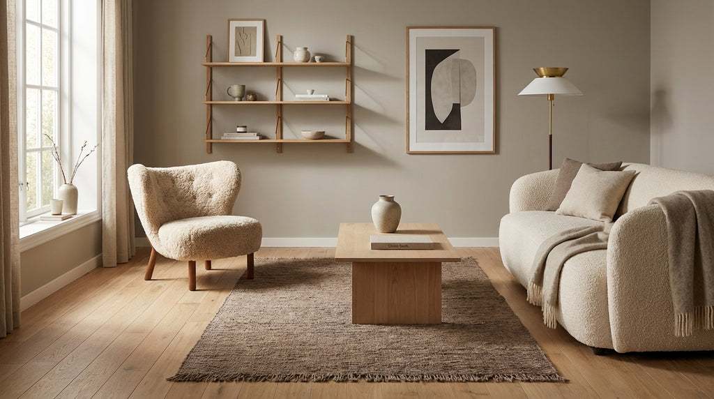 Kelim tæppe – Moderne Uld & Garn Fladvævet (ID291)