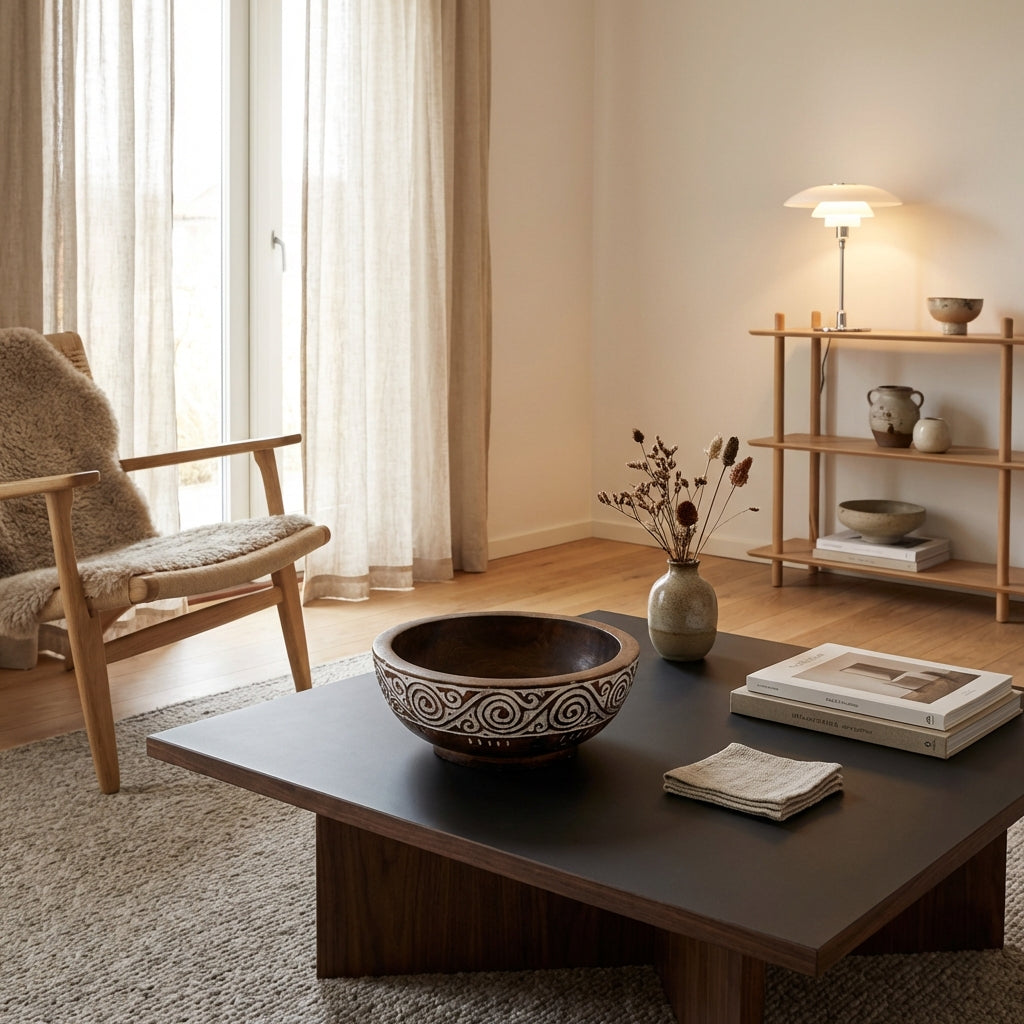 Udskåret træskål (ID251)