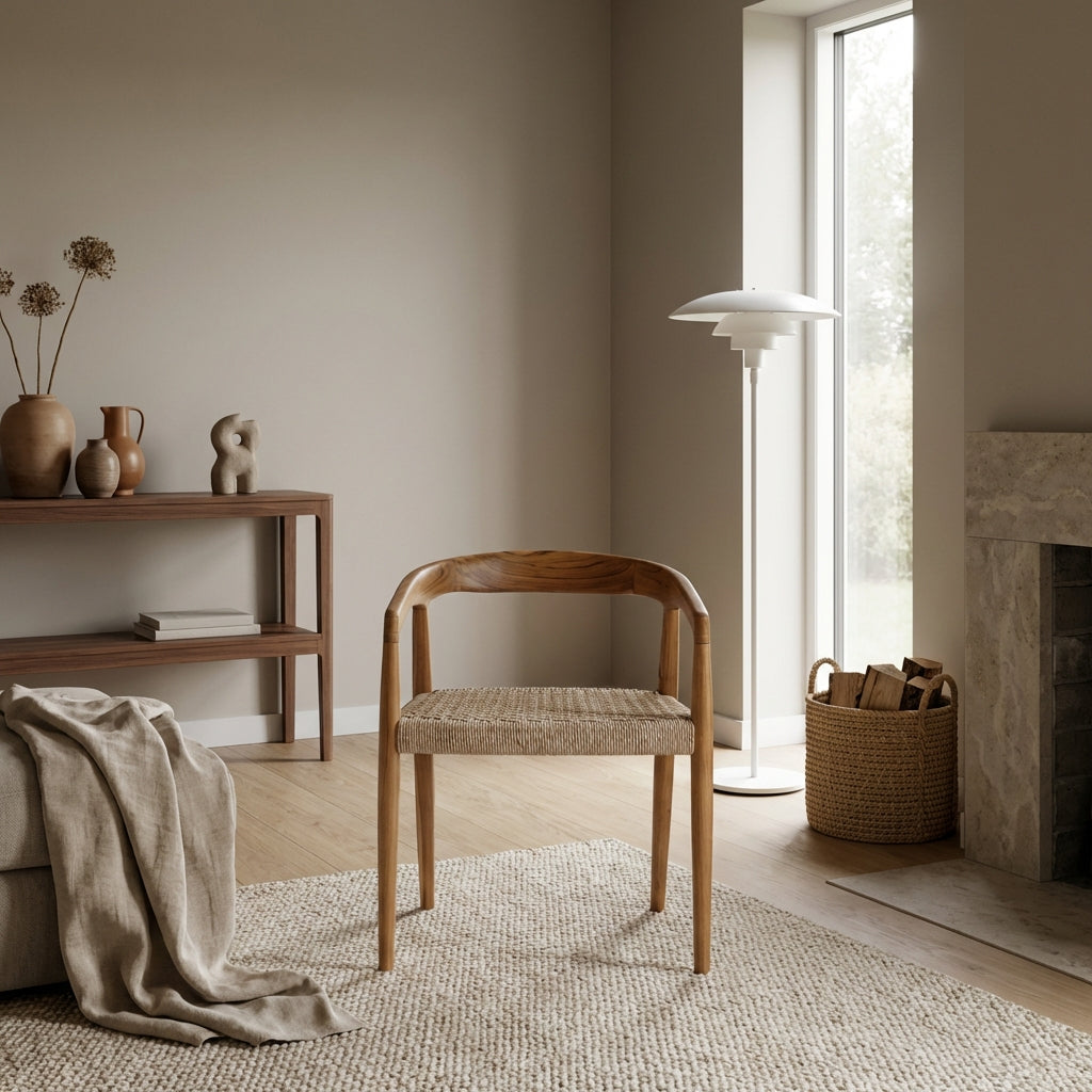 Lænestol med rebflettet sæde (ID242)