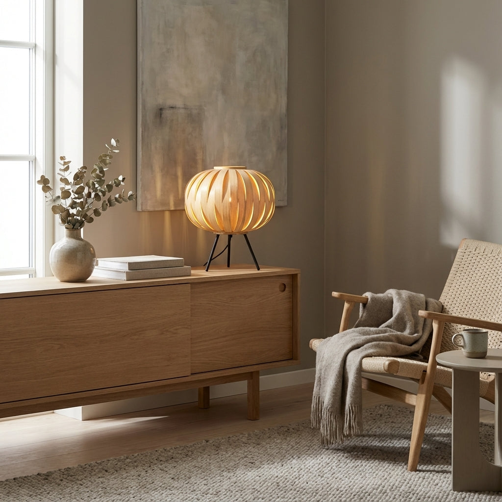 Bambus trefodslampe (ID247)