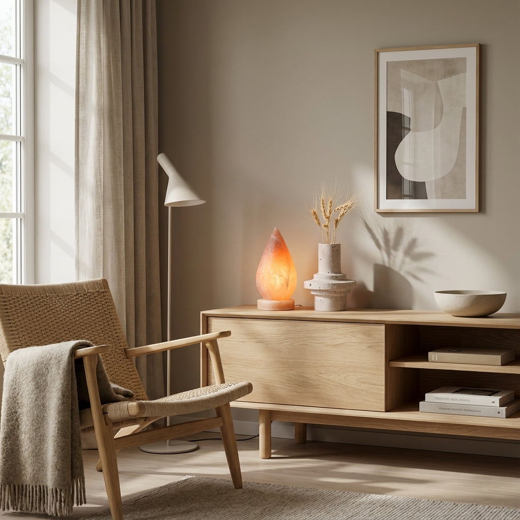 Moderne bordlampe i sten (ID57)