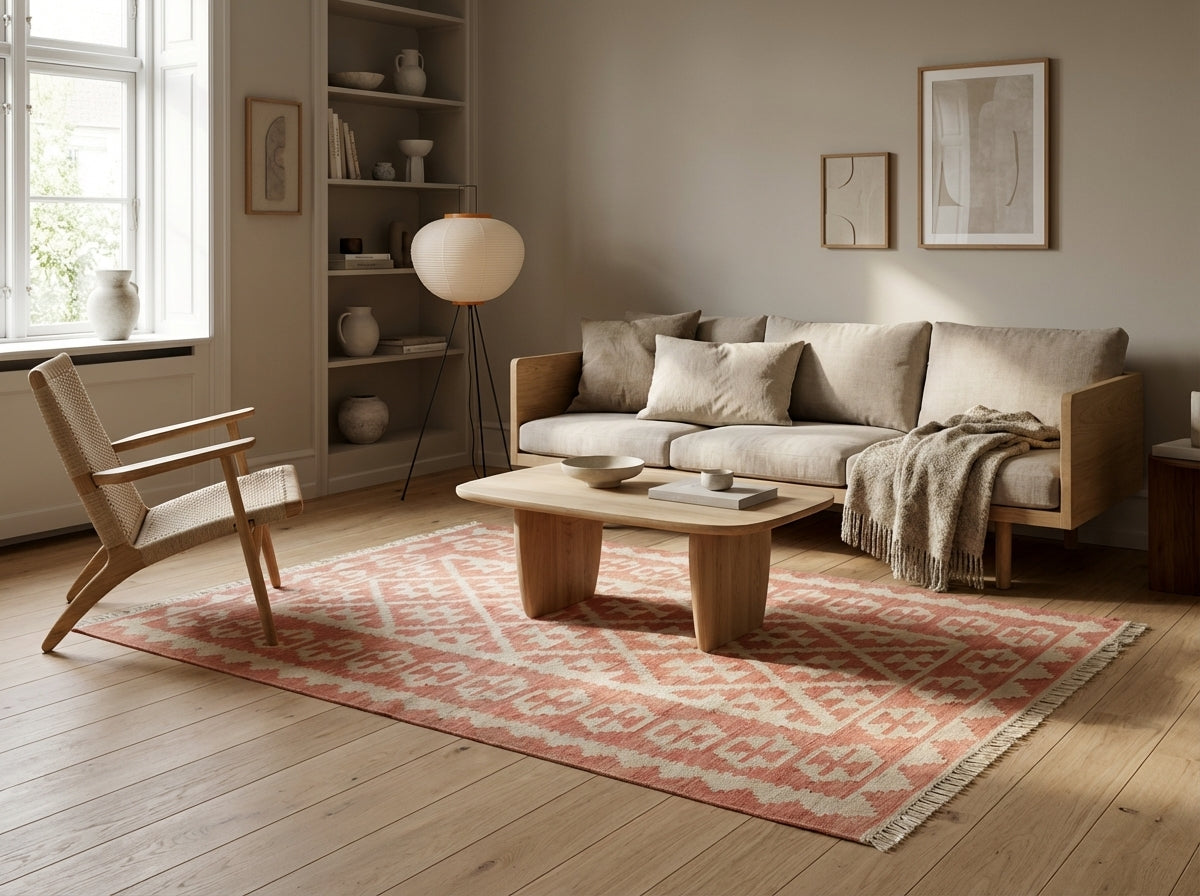 Håndvævet afghansk kelim-tæppe (ID3)