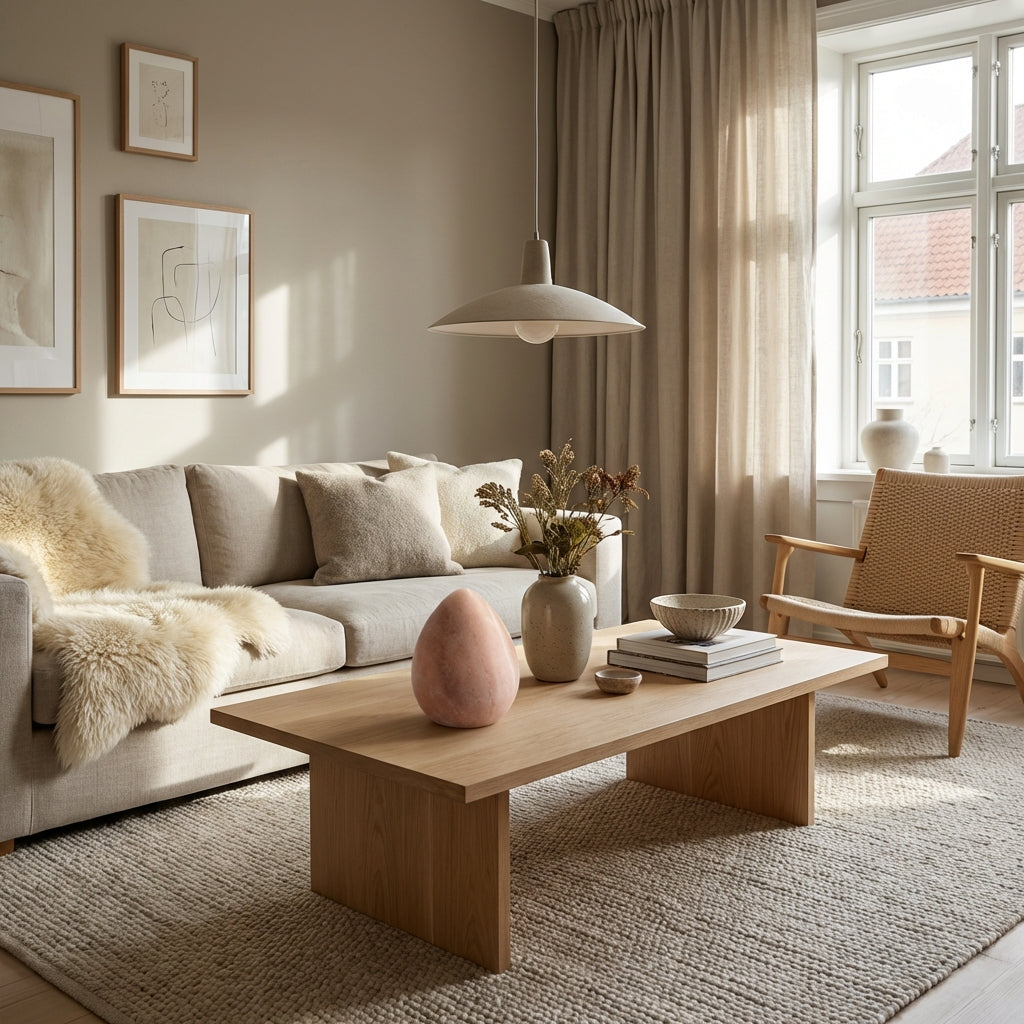 Moderne bordlampe i sten (ID53)