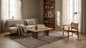 Kelim tæppe – Moderne Uld & Garn Fladvævet (ID296)