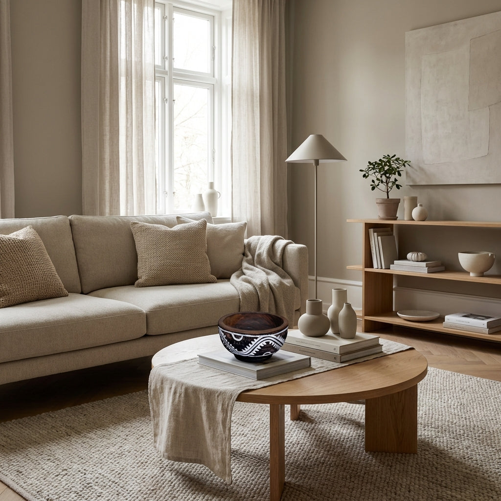 Sort udskåret skål (ID253)