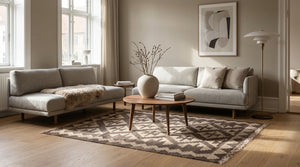 Kelim tæppe – Moderne Uld & Garn Fladvævet (ID294)